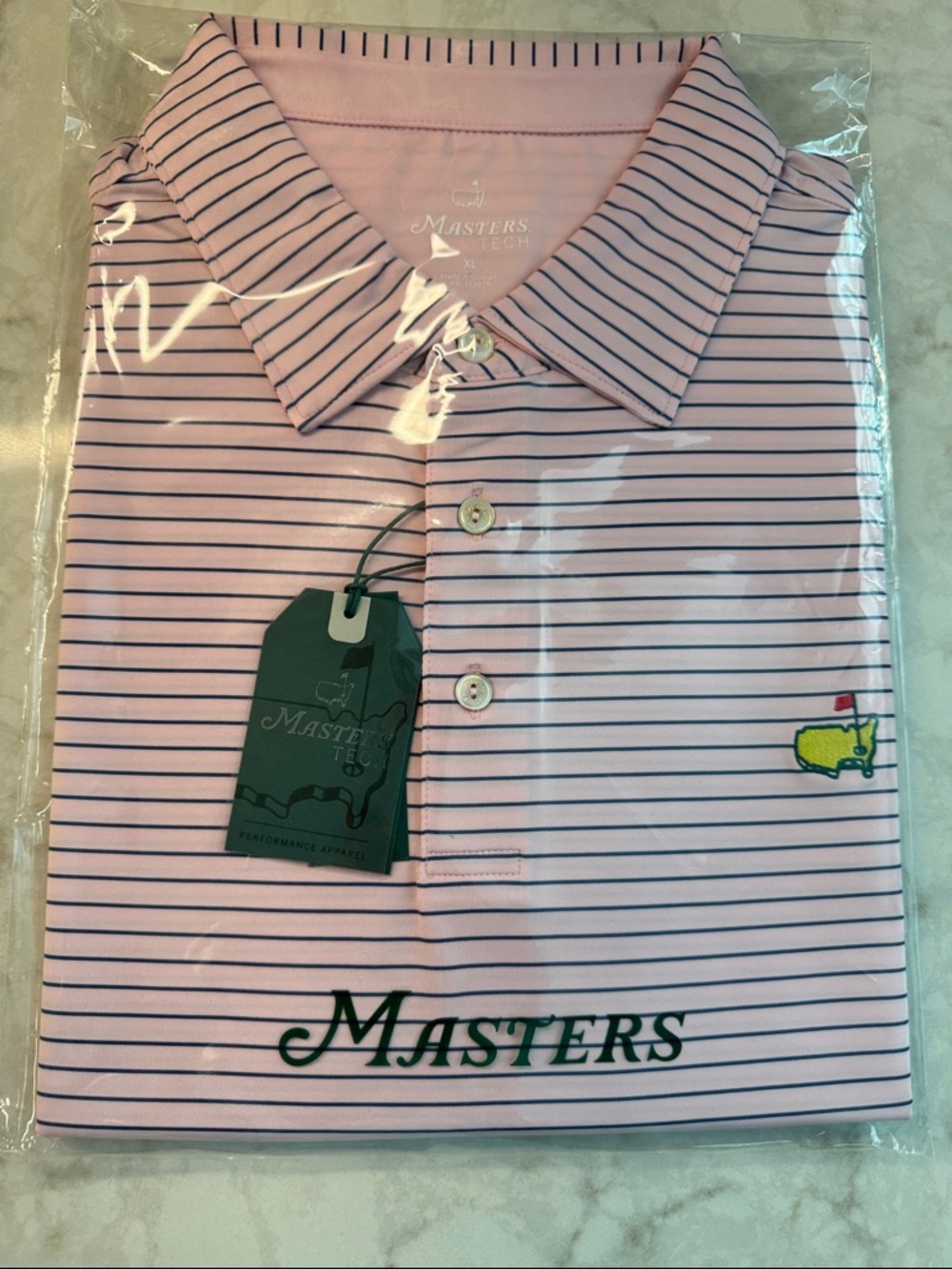 Masters tech golf shirt NWT